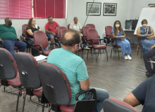 SINDUR realiza reunião com diretora e coordenador operacionais da CAERD